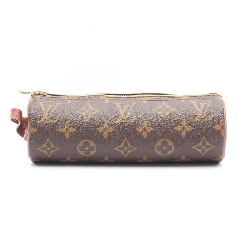 Louis Vuitton Truss Ronde Pouch Bag Leather Monogram Brown